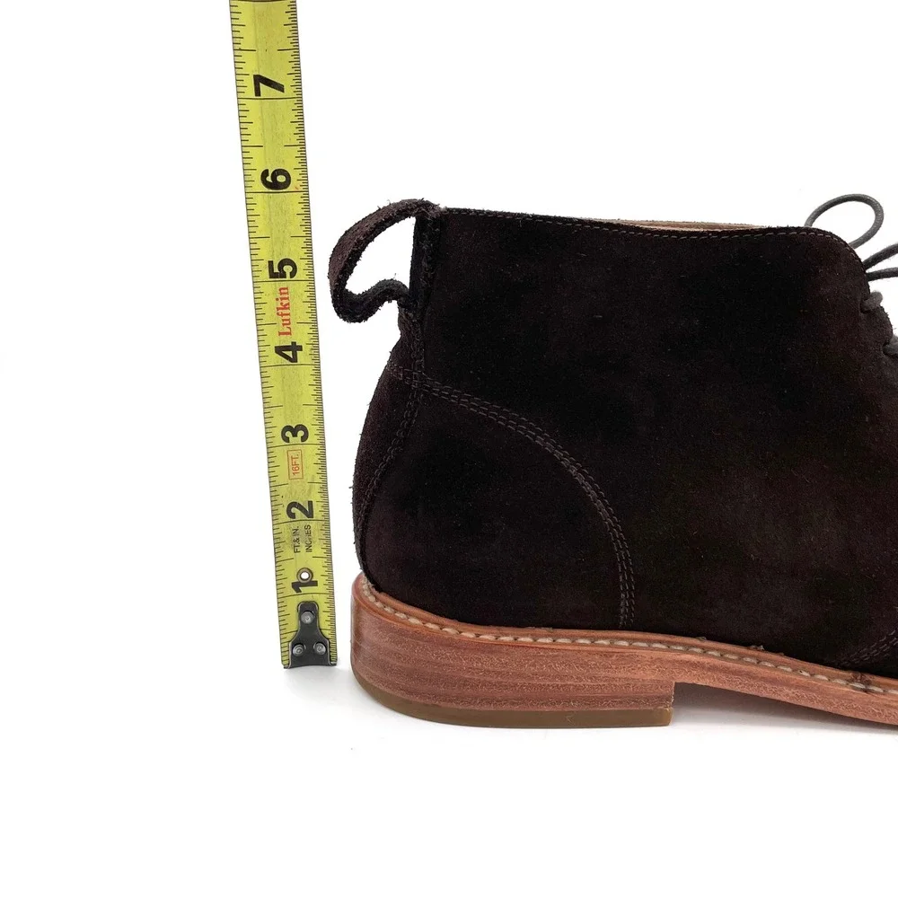 Taylor Stitch The Chukka Mens 12 Dark Brown Suede Excellent Goodyear Welted Boot